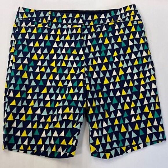 Talbots The Perfect Shorts Size 14 Geometric Print - Picture 1 of 8